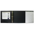 Tri-Fold Ring Binder w/ Pad & Holder - 9 1/2"x6" Sheet (1 1/2" Capacity)